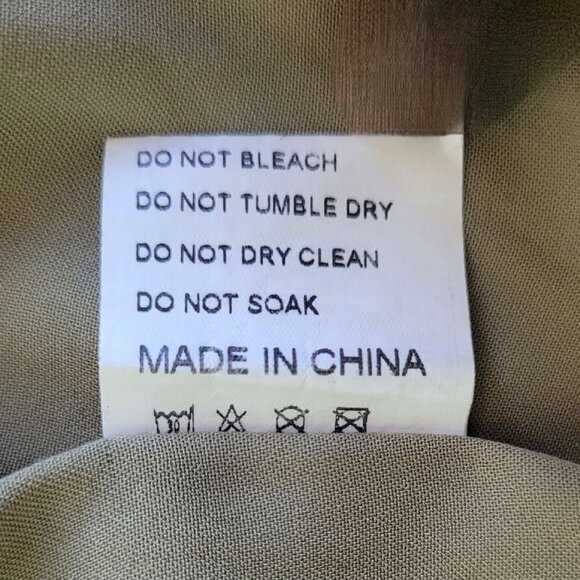 Revolve Runaway The Label l/s olive green wrap dress size 4 - Picture 7 of 7